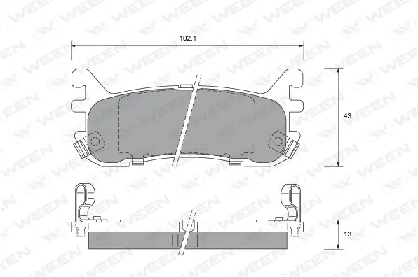 Brake Pad Set, disc brake (151-2141)