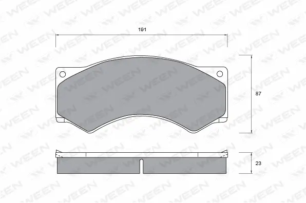 Brake Pad Set, disc brake (151-1039)