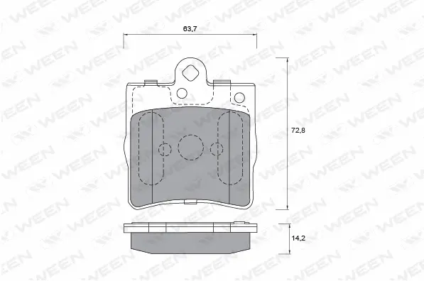 Brake Pad Set, disc brake (151-1224)