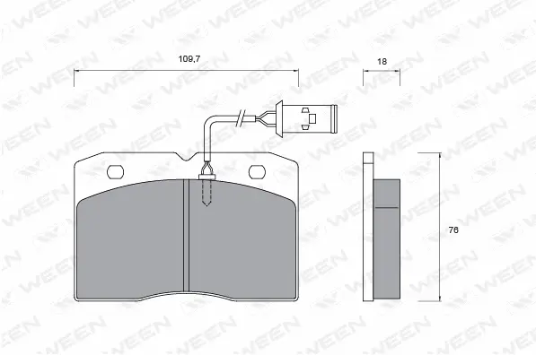 Brake Pad Set, disc brake (151-1017)