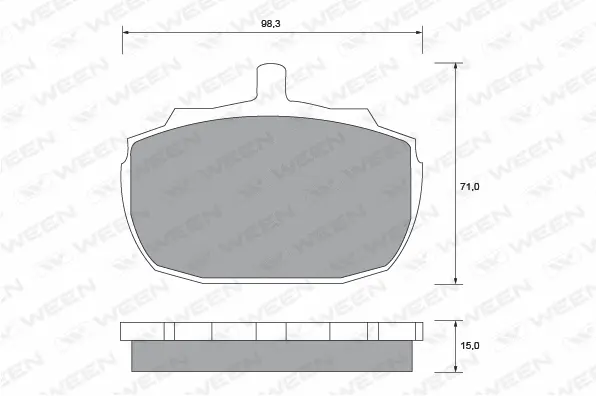 Brake Pad Set, disc brake (151-1420)