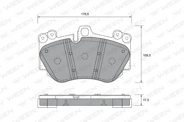 Brake Pad Set, disc brake (151-2684)