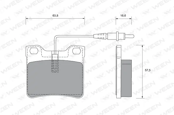 Brake Pad Set, disc brake (151-1769)