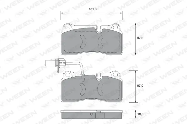Brake Pad Set, disc brake (151-2660)