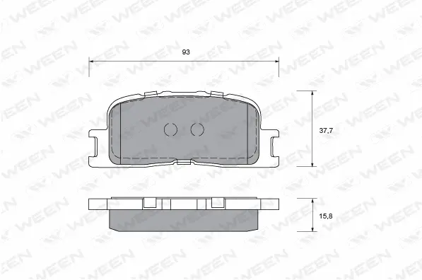 Brake Pad Set, disc brake (151-2337)