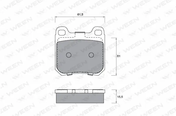 Brake Pad Set, disc brake (151-1242)