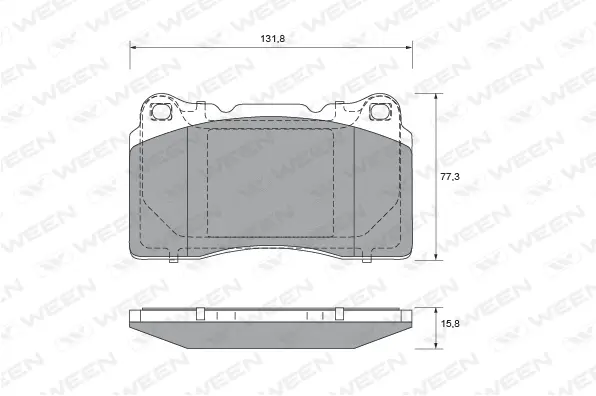 Brake Pad Set, disc brake (151-1982)
