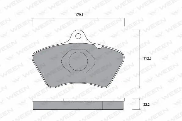 Brake Pad Set, disc brake (151-1068)
