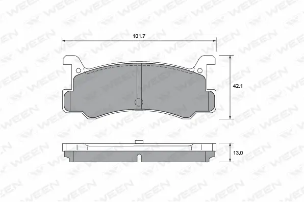 Brake Pad Set, disc brake (151-2380)