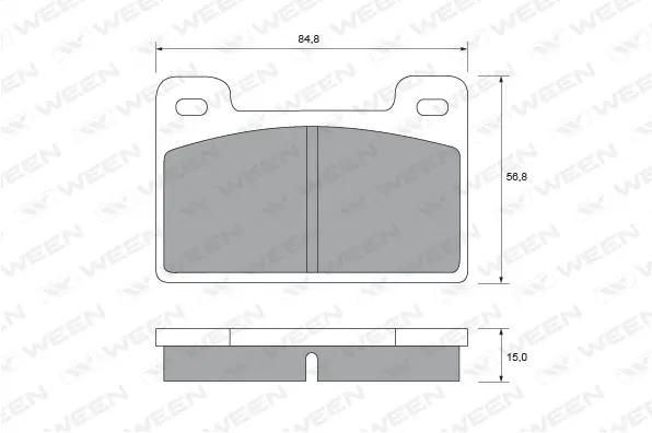 Brake Pad Set, disc brake (151-1517)