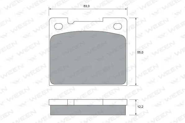 Brake Pad Set, disc brake (151-1611)