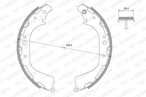 Brake Shoe Set (152-2394)