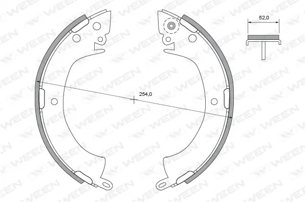 Brake Shoe Set (152-2433)