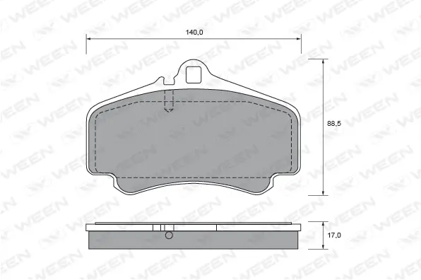 Brake Pad Set, disc brake (151-2687)