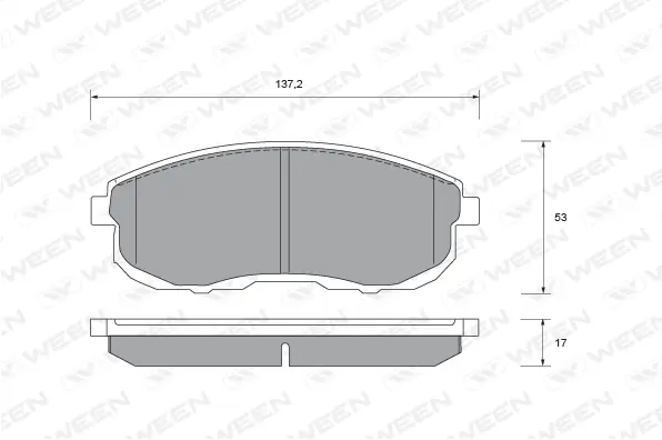 Brake Pad Set, disc brake (151-2353)