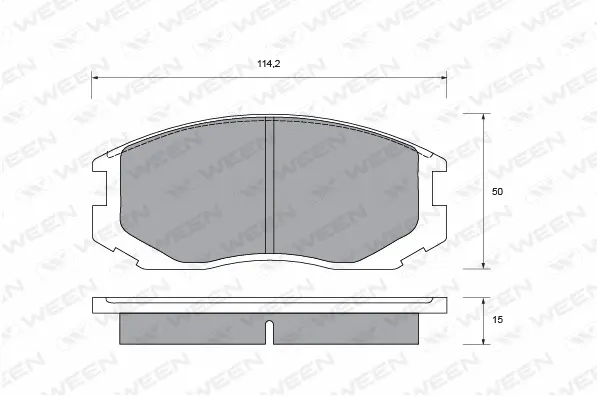 Brake Pad Set, disc brake (151-1358)