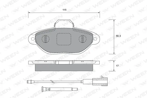 Brake Pad Set, disc brake (151-2671)