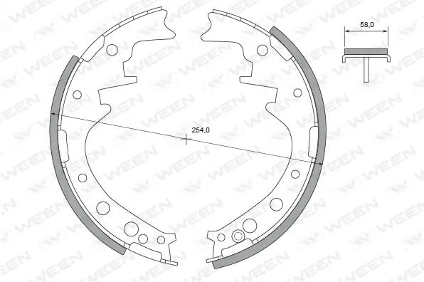 Brake Shoe Set (152-2273)
