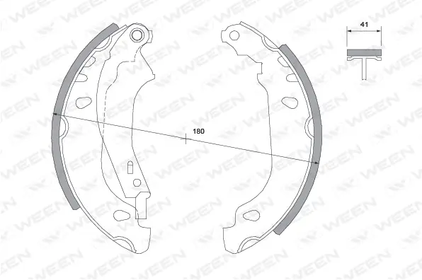 Brake Shoe Set (152-2020)