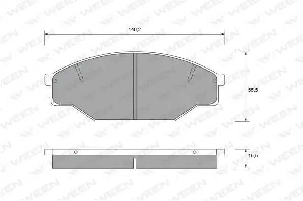 Brake Pad Set, disc brake (151-1700)