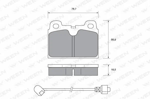Brake Pad Set, disc brake (151-1394)