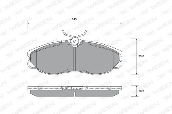 Brake Pad Set, disc brake (151-2282)