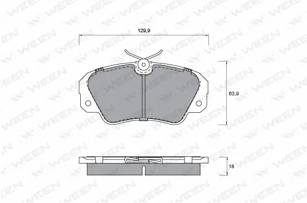 Brake Pad Set, disc brake (151-1313)
