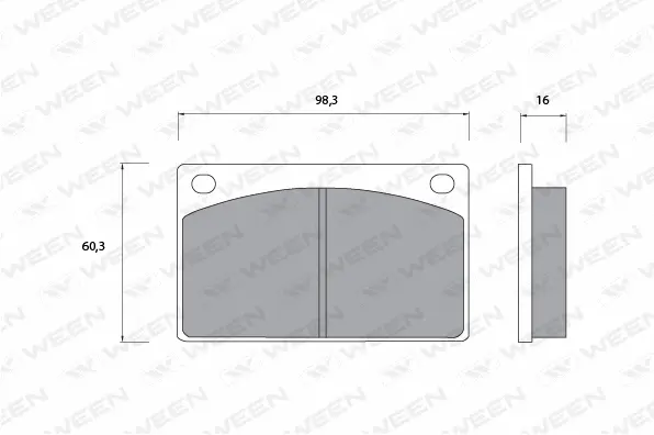 Brake Pad Set, disc brake (151-1088)