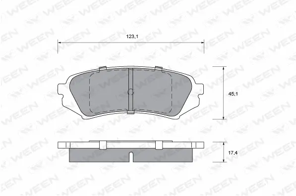 Brake Pad Set, disc brake (151-2192)