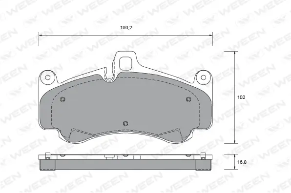 Brake Pad Set, disc brake (151-2689)