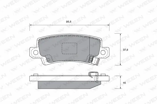 Brake Pad Set, disc brake (151-2260)