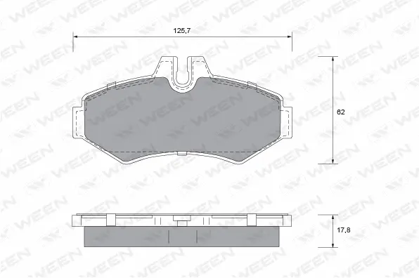Brake Pad Set, disc brake (151-1229)