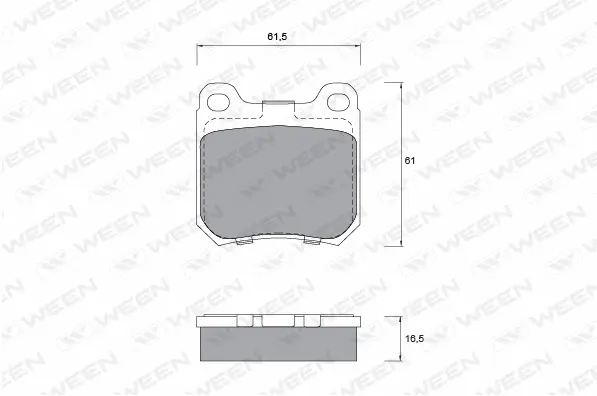 Brake Pad Set, disc brake (151-1241)
