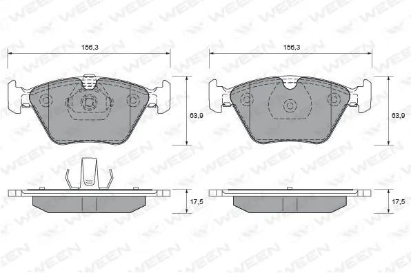 Brake Pad Set, disc brake (151-1991)