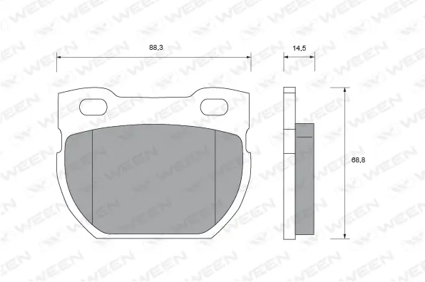 Brake Pad Set, disc brake (151-1715)