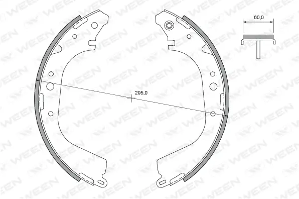 Brake Shoe Set (152-2357)