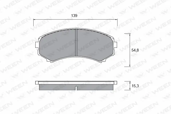 Brake Pad Set, disc brake (151-2221)