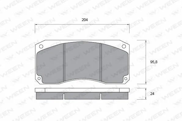 Brake Pad Set, disc brake (151-1031)