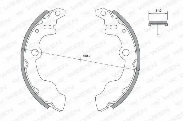 Brake Shoe Set (152-2111)