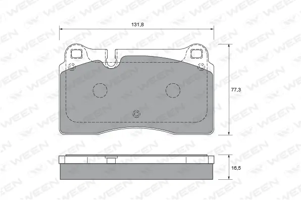 Brake Pad Set, disc brake (151-1895)