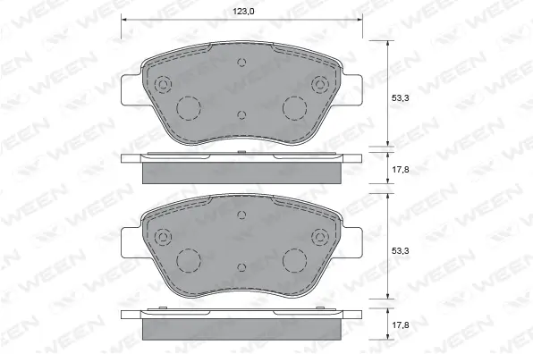 Brake Pad Set, disc brake (151-1963)