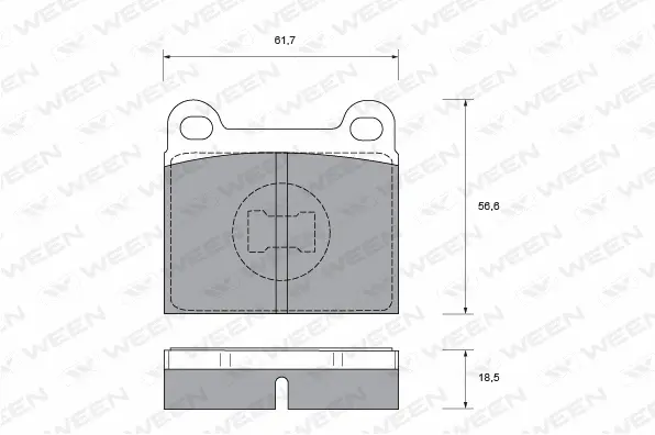 Brake Pad Set, disc brake (151-1391)