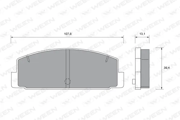 Brake Pad Set, disc brake (151-2114)