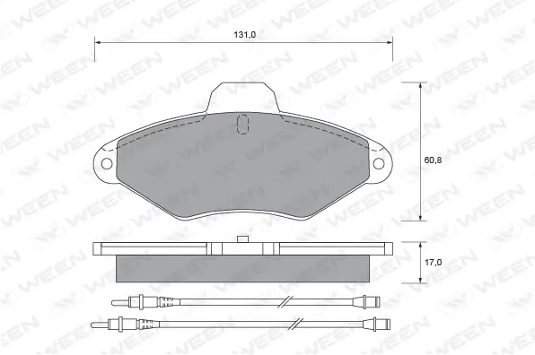 Brake Pad Set, disc brake (151-1637)