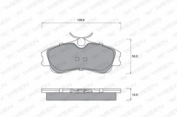 Brake Pad Set, disc brake (151-1274)