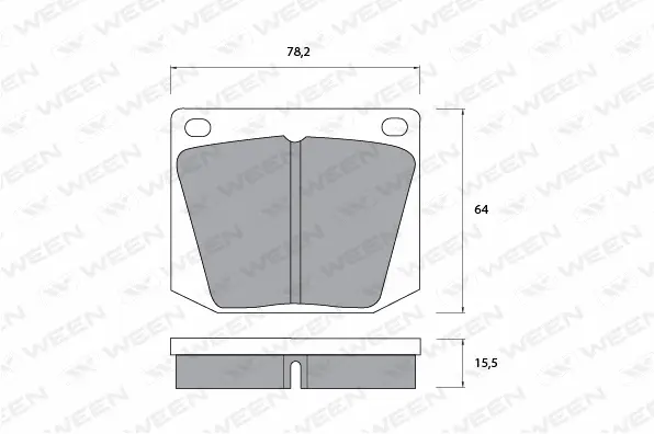 Brake Pad Set, disc brake (151-1081)
