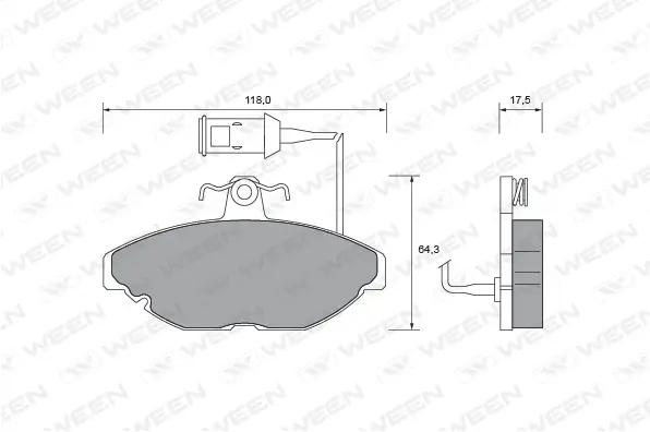 Brake Pad Set, disc brake (151-2513)