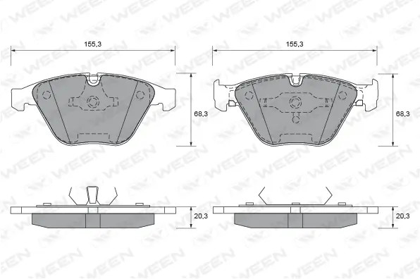 Brake Pad Set, disc brake (151-2317)