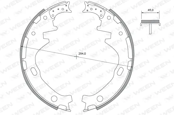 Brake Shoe Set (152-2363)