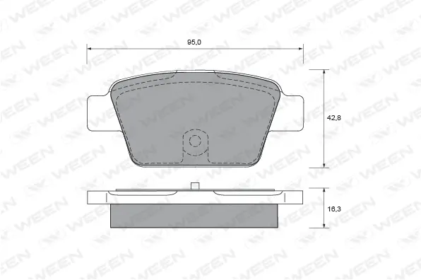 Brake Pad Set, disc brake (151-1900)
